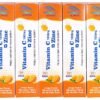 SUNRISE Vitamin  C 1000 mg With Zinc 10 mg 20  Effervescent Tablet 5 Box Combo Pack | Immune system Support