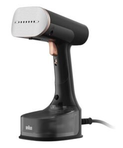 BRAUN QuickStyle7 Handheld Garment Steamer, Dual FreeGlide 3D Technology, FastSteam Technology, Steam 35 g/min, 3m Cable, Ready in 35 Second 250 ml 1600 W GS7077BK Black