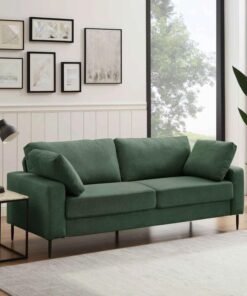 Comfynest Modern Mid-Century 84" Sofa in Light Green