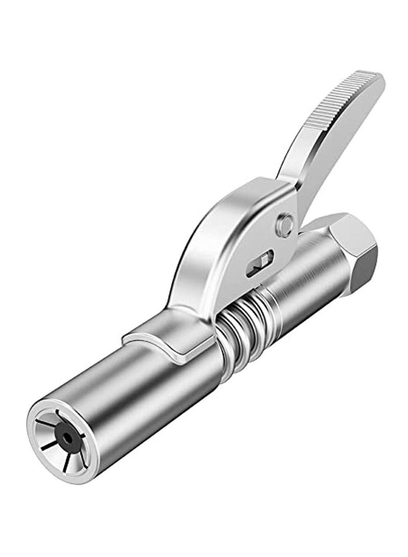 Grease Gun Coupler Fast To Lock And Release Grease Gun Universal Oil Filler 12000 PSI High Pressure Lubricant Gun Coupler 1/8" NPT Grease Gun Fitting