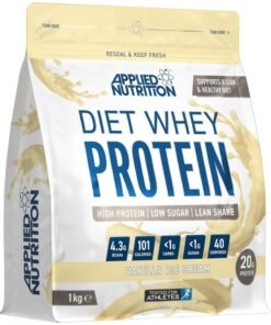 Applied Nutrition Diet Whey - High Protein Powder Supplement, Low Carb & Sugar, for Weight Management with CLA, L Carnitine, Green Tea (1kg - 40 Servings) (Vanilla Ice Cream)