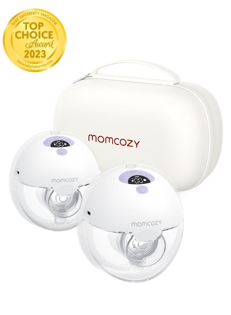 Momcozy Hands Free, Portable M5 Double Breast Pump Electric With 3 Modes And 9 Levels