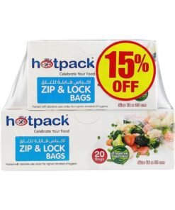 Hotpack Zipper Lock Bag18x21cm TWIN PACK