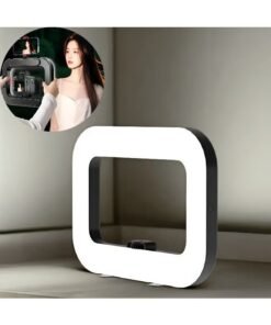 ARABIQO YM200 Ring Light Smartphone Video Rig, Built-in Power Bank, Phone Holder, LED Selfie Light for Makeup, Vlogging, TikTok, YouTube, Filmmaking & Live Streaming