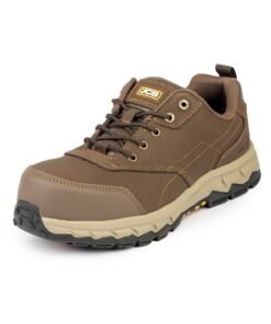 JCB SPORTS LACE 3" Safety Shoes for Men JCB-001A | Composite Toe - Oil, Heat & Puncture Resistant - EH, ASTM F2413-18 Certified - Mid Brown