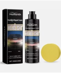 Homonth Headlight Repair Cream - 100g Lens Cleaner & Restorer, Headlight Renovation Repair Kit