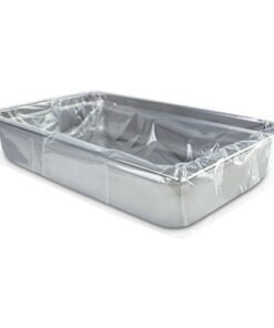 PanSaver Hotel Clear Pan Liners for Easy Clean Up  Disposable Buffet Pan Liners Ovenable up to 400F Full ShallowMedium Pan Liner  12 x 32 IN