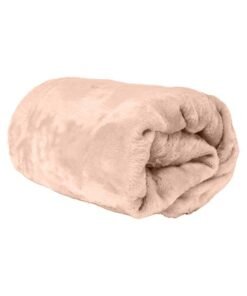 Hotel Linen Klub Single Micro Fleece Flannel Blanket 260 GSM Super Plush and Comfy Throw Blanket Size 150 x 200cm Cream
