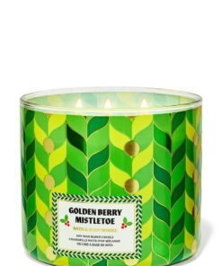 Bath & Body Works Golden Berry Mistletoe 3-Wick Candle