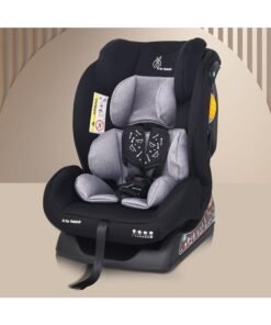 R for Rabbit Jack N Jill NXG Baby Car Seat ECE R44 Certified | Dual Facing with 5-Point Harness, Side Impact Protection & Washable Cover | Safe & Comfortable Travel for Kids (Black Grey)