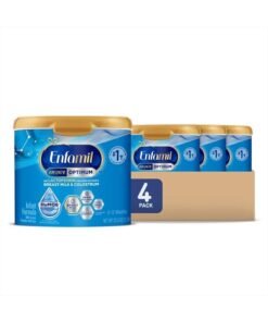 Enfamil Enspire Optimum Baby Formula, with Immune-Supporting Lactoferrin, Our Closest Formula to Breast Milk, Brain Building DHA, Dual Prebiotics, Infant Formula Powder, Baby Milk, 20.5 Oz, Pack of 4