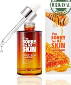 I'm Sorry For My Skin Honey Beam Ampoule 30ml – Korean Skincare Anti-Aging Serum with Whitening and Wrinkle-Reducing Effects – Contains 10,000ppm Royal Jelly Honey Extract