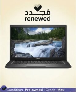 DELL RENEWED - Dell Latitude 7490 Laptop - 8th Gen Intel® Core™ i7-8650U - 8GB DDR4 RAM - 256GB SSD - 14" LED Screen - English/Arabic Black
