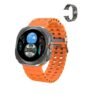 Ultra 7 Smart Watch, 3D Vision Bluetooth Call Wireless Charging DT Watch, Waterproof Comfortable Lightweight Smart Wrist Watch For Men And Women, (1pc, Orange With Steel Strap)