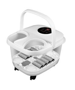 XiuWoo Portable Household Heated Foot Bath Tub with Adjustable Temperature Massage Foot Bath with Handle