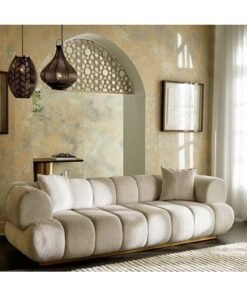DIVINE FURNITURE 3-Seater Luxury Fabric Sofa