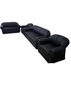 Maharat Al Bahar 7– Seater Sofa Set Black 191x80x70