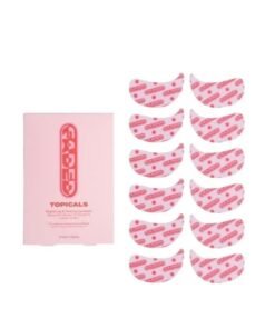 Topicals Faded Brightening Under Eye Masks | Patches to Depuff, Hydrate, Brighten and Cool | Reduce Dark Circles and Fine Lines | Contains Kojic Acid, Caffeine and Niacinamide (Set of 6) - Packaging may vary