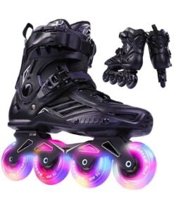 LIMOS Inline Skates for Adults Professional Single Row Roller Blades Speed Skating Shoes(Lightning Wheel)