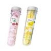 BOTIST Travel Soft Paper Soap Flower Design Tube Shape Bottle (Assorted/Multicolor Colour) 1Pcs