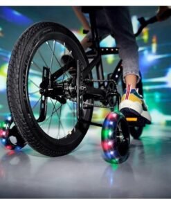 Alternative view of DIOTTI Bicycle Training Flash Wheels, Children's Bike Stabilizers Support Wheels, Kids Bike Steel Frame,Wheel Bicycle Stabiliser Mounted Kit for 12 14 16 18 20 Inch Bike, 1 Pair