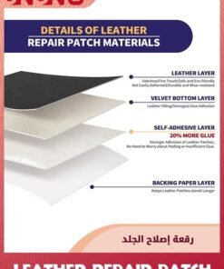 Alternative view of UNUNS Leather Repair Patch,Leather Refurbishment,Fabric Repair,Self-Adhesive Leather Repair for Sofas,Car Seats,Office Chairs,50*138cm