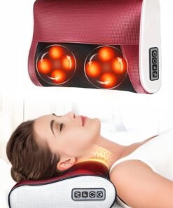 Electric Shiatsu Cervical Pillow Massager Neck And Shoulder Massage Cushion Machine Back Muscle Stimulator With 8 Heads Deep Tissue Warm Heating Muscle Pain Relief Relaxation Kneading Therapy For Full Body, Hand, Spine, Arm, Calf, Thigh, Hips, Leg, Foot