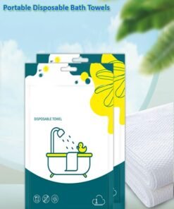 fashionhome Portable Individual Packing Flexible High Absorption Disposable Bath Towels for Hotel Motel Business trips Hiking and Camping 70 x 140 cm