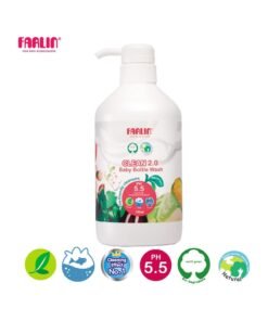 FARLIN Baby Bottle Wash 700ml – Plant Based Natural, Safe And Non-Toxic with Neutral PH Cleaner for Bottles, Pacifiers And Accessories