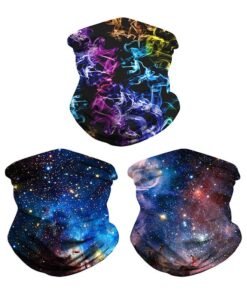 ZCM-HAPPY 3-Piece Sun Protective Neck Gaiter Outdoor Cycling Neck Scarf