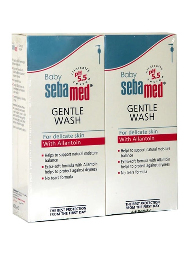 Sebamed Gentle Wash With Allantoin For Baby Delicate Skin 400ml Pack of 2