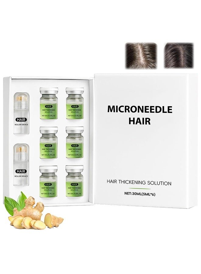 Googeer Microneedle Hair, Hair Regrowth System, Alphainfuse Hair Regrowth System, Advanced Hair Growth Treatment Serum For Thicker, Fuller Hairs, Strengthens Roots, Gentle Painless, Supports Healthy Hairs Growth For Men & Women