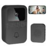 Chabeia 1080P Smart Video Doorbell with Ring Chime, Two-Way Talk,Cloud Storage,Instant Alerts,Night Vision,IP55 Waterproof（Black）
