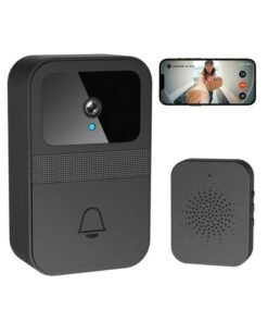Chabeia 1080P Smart Video Doorbell with Ring Chime, Two-Way Talk,Cloud Storage,Instant Alerts,Night Vision,IP55 Waterproof（Black）