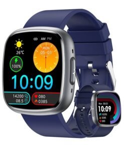 RollsTimi  Men's/Women Smartwatch, 1.75 Inch High Definition Full Screen Touch, Message Reminder, Point Reminder, Multiple Exercise Modes, Exercise Health Sleep Monitoring, Multi Language Selection, RT ET593