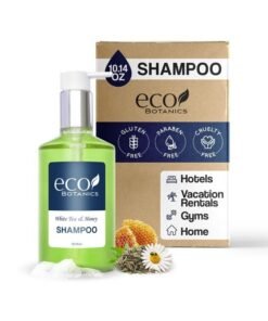 Terra Pure | Eco Botanics Shampoo, White Tea & Honey Retail Size Hotel Amenities, 10.14 oz. (Single)