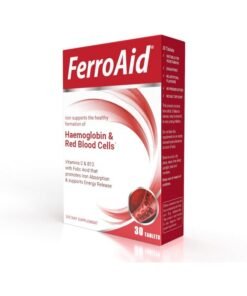 Vital Healthcare Ferro Aid Iron Tablets Hemoglobin And Red Blood Cells| With Vitamins C, B12 And Folic Acid For Iron Absorption 30 Tablets