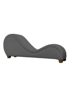 R2R FURNITURE Comfortable S-Shape Sofa-Chair, Loveseat Bonded Stretch. (GREY)