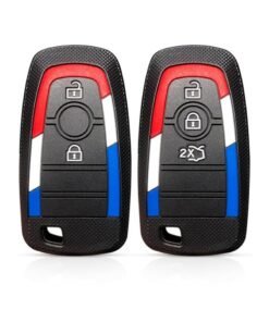 7Cylinder TPU Durable Key Fob Cover Compatible with Ford Bronco - 2Pcs, 2 Buttons.