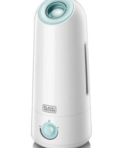BLACK+DECKER Ultrasonic Air Humidifier, Covers 430 sqft, Adjustable Mist, Auto Shutoff, Water Level Indicator, Aroma Tray for Oils - HM5000-B5 White/Mint Green