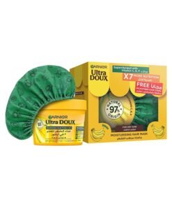 garnier Ultra Doux Nourishing Banana 3-in-1 Hair Food For Dry Hair + Microfiber towel, 390ml
