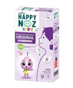 Happy Noz Kids Runny Nose Relief Patch - Original Formula | 100% Organic Onion & Essential Oils | Long-Lasting Allergy & Cold Relief (6 Pcs)