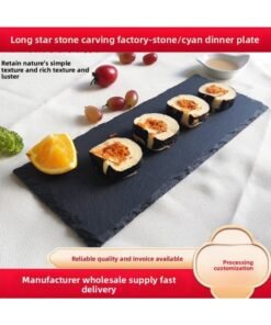 Stone Coaster Placemat Round Coaster Slate Kitchen Hotel Supplies Stone Dinner Plate Slate Coaster Wholesale