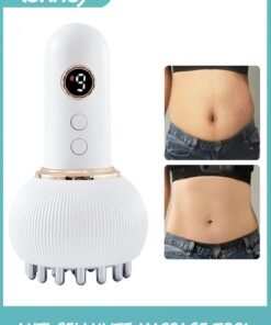 LENND Drainage Massager & Anti Cellulite Massage Tool, Helps Reduce Stretch Marks & Cellulite, for Legs, Arms & Belly, Body Sculpting Machine with Microcurrent, Light, Heat & Vibration
