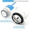 2 Inch Toilet Flush Valves, Toilet Repair Kit Dual Flush Valve Replacement Kit Fit for One Piece Toilet Top Push Button Valve (8/10.8" Height)(27)