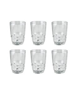 Royalford Glass Tumbler Set 6Pcs 236Ml 8Oz Premium Quality Glassware Known For Durability & Elegance Lead Free Glass 21.5X14.2X10.5Cm Clear 21.5x14.2x10.5cm