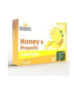 Sunshine Nutrition Honey and Propolis Lozenges Lemon Soothing Relief  for Cough and  Sore Throat 24 S