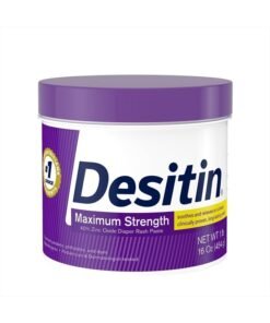 Desitin Maximum Strength Baby Diaper Rash Cream with 40% Zinc Oxide for Treatment, Relief & Prevention, Hypoallergenic, Phthalate- & Paraben-Free Paste, 16 oz