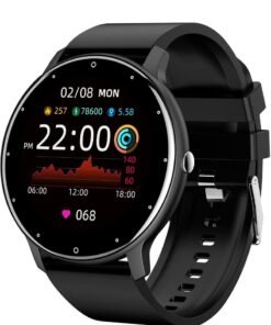 ZL02D Smart Watch, 1.28 Inch Touch Screen Fitness Tracker with Message Reminder, Blood Oxygen, Heart Rate Monitor, Sleep Analysis, Sports Modes for Android iOS