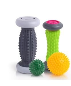Foot Roller for Plantar Fasciitis and Neuropathy, Foot Massager for Plantar Fasciitis Relief, Neuropathy, Reflexology Tool - 2 Foot Massage Roller & 2 Foot Massage Ball
